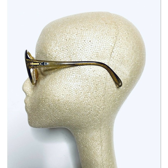 VTG Christian Dior Amber Lucite Oversized Glasses - Picture 7 of 10